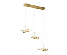 Wofi Lampe dintÃ©rieur, salon, suspension, suspension, lampe, or, classique, plastique, 39 W, couleur or