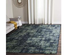 Safavieh Tapis dinspiration Vintage, Tissé Fibre de Viscose douce Tapis en Bleu Marine / Multicolore, 200 X 300 cm
