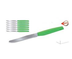 Pedrini IT Couteaux de Table, Acier, 28Â x 9Â x 2Â cm 28x9x2 cm Vert