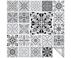 Wall Genie Lot de 30 Autocollants en Vinyle pour carrelage T15 3 100 x 100 mm