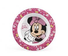 Lulabi Minnie Assiette Vaisselle, mélamine, Rose