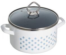 KRÃGER Karl Baltrum Email Set de casseroles en Ã©mail, Ãmail, weiÃ, 16 x 16 x 16 cm