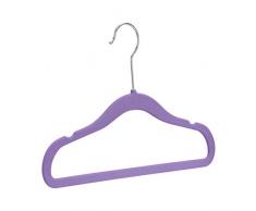 AmazonBasics Cintres en velours antidÃ©rapants pour enfants, lot de 30, violet