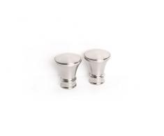 GARDINIA Embouts dExtrémité pour Tringles à Rideaux, 2 x Embouts dExtrémité Konus, Série Windsor, Métal, Bronze, à 25 mm