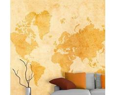Walplus Autocollant Mural Vintage World Map Art Mural Stickers Vinyle Maison Décoration DIY Salon Chambre Bureau Décor Peint Enfants Chambre Cadeau, Multicolore