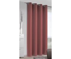HomeMaison Rideau Occultant Uni, Polyester, Marsala, 245x140 cm