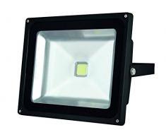 Perel LEDA3005CW-B Projecteur LED dExtÃ©rieur Puce Epistar, Aluminium, 50 W, Multicolore