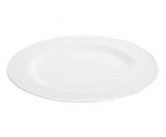 Premier Housewares 30 cm de diamÃ¨tre en Relief Assiette en Porcelaine Blanc