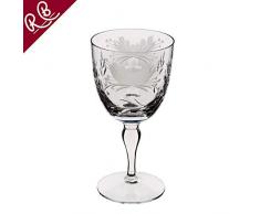 Royal Brierley Verre à vin Transparent chèvrefeuille