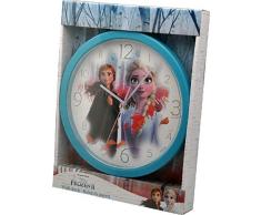 Disney Frozen 2 Montres murales Cheminée Décoration de Maison Unisexe Adulte, Multicolore (Multicolore), Unique