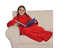 Innoliving Couverture Polaire Chaud Relax Small Rouge 110 x 150 cm