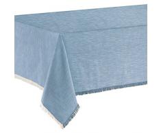 Winkler - Nappe - Nappe carrÃ©e - Nappe 100% Coton - Nappe entretien facile - Nappe antitache - Nappe table salon - 170 x 170 - Acier Bleu - Jet