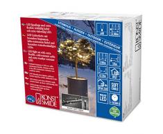 Konstsmide 6610-117 Guirlande dEclairage ExtÃ©rieur 40 Micro LEDs SoudÃ©es Ãtanches 24 V Blanc Chaud CÃ¢ble Noir Doux