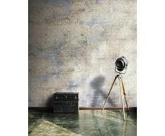 Wall81 Papier Peint Moderne Industriel. L - 456x300cm Gris