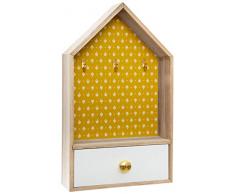 JJA Armoire avec Suspension et tiroir 35 x 20 x 7 cm, Multicolore