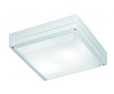 Viokef Lighting 4049301 Lustre Sq Leros, Aluminium, E27, Blanc, 27 x 27 x 8