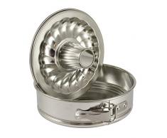 Zenker 62236 Mini moule à tarte ouvrable à double fond en bande étamée Ã15,5 x 4,5 cm, ligne Silver, couleur argentée, quantité : 1 pièce