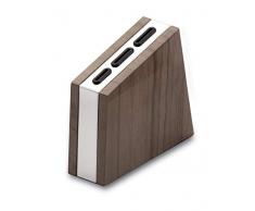 Rockingham Forge HX-03GY Bloc Vide inclinÃ© en marbre 3 Couteaux Gris