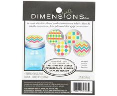 DIMENSIONS Bocal Topper Patterns GGG, Blanc