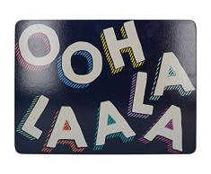 Creative Tops Set de Table en liège Motif Ooh La Bleu Marine 29 x 21,5 cm