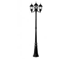 Lucide TIRENO - Lanterne / Lampadaire Exterieur ExtÃ©rieur - IP44 - Noir