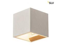 SLV Solid Cube Applique murale, edelstahl304, gris