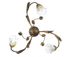 Onli Arianna Plafonnier 3 lumières Bronze