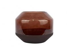 pt, Living PT3400BR Vases, Verre, Or Noir, D 20 cm
