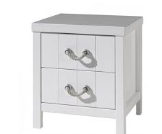 Vipack LENA1214 Lewis Chevet Bois Blanc 55 x 50 x 45 cm