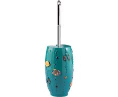 Gedy Dori Brosse WC, Résine, Turquoise, 7,7 x 10,7 x 37,5