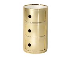 Kartell COMPONIBILE Table de chevet, jaune