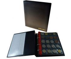 PELLERS AM200B Album de Collection M, 200 Pochettes pour Monnaies jusquà 31 mm de diamètre: £1, £2, 50P, â¬2 Euro. 10 Feuilles et intercalaires, Plastique, Noir, Modèle M