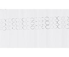 Grund Rideau de Douche Paillette Argent Blanc 180Â x 200Â cm