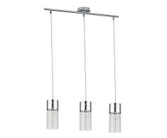 Rabalux 6446Â Waterfall, suspension, chrome, Verre MÃ©tal, Silber, 3-flammig, E14
