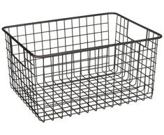 InterDesign Classico Fil Panier de Rangement pour Cuisine, Garde-Manger, Armoire, 12 x 9 x 6