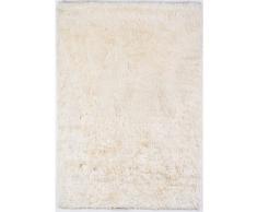 Un Amour de Tapis 13767 Imola Tapis Shaggy à Poil Long Polyester Crème/Blanc 170 x 240 cm