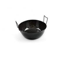 Garcima Poêle Friteuse Double, émaillé, Noir, 42. cm