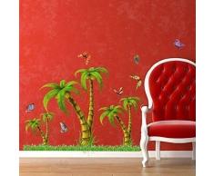 Autocollant Walplus LD617 Arbre Noix de Coco