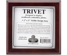 sudberry Maison Cerise Dessous de Plat Carré 15,2 x 15,2 cm -Design Surface 12,7 x 12,7 cm