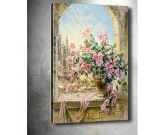 Bonamaison Peinture sur toile, multicolore, 50 x 70 cm