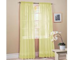 Just Contempo Voilage uni avec Ourlet Passe-Tringle 150 x 122 cm