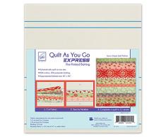 June Tailor Go Express ImprimÃ© Parure de lit avec Les Blocs sur de Batteur, Multicolore, 25.4Â x 28.7Â x 7.62Â cm