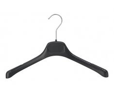 Le Cintre Français - Pack de 50 - GV 38 NOIR Cintre Plastique Veste / Manteau Plastique Noir 38x2.6x22 cm