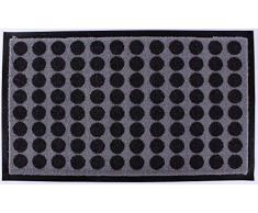 La Finesse Paillasson Nylon/PVC Noir/Gris, One