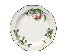 H&H Assiette, Vaisselle en, Multicolore, 26Â x 27Â x 2Â cm