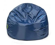 Pushbag Pouf, Polyester, Marin, 90 x 90 cm