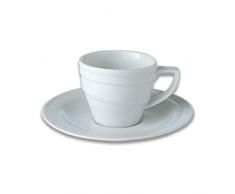 Berghoff en Porcelaine vitrifiÃ©e Tasse Ã Espresso Soucoupe, Blanc