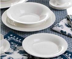 Brandani 54287Â Panna Montata Blanc NEUF en porcelaine fine Assiette Ã soupe, Multicolore