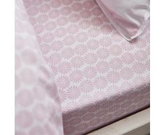Bianca Gingham Drap Lit 105, 100% Coton, Pink, 105Â x 200