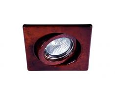 Aimur 10129R9R055 Spot Oscillant Carré Cuivre Antique+Module Led Sharp 9W 5000K
